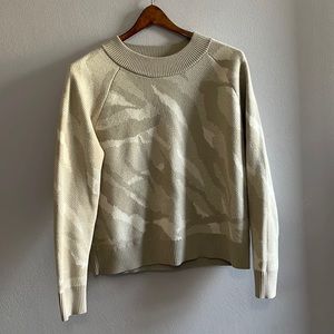 Beige Camo print sweater